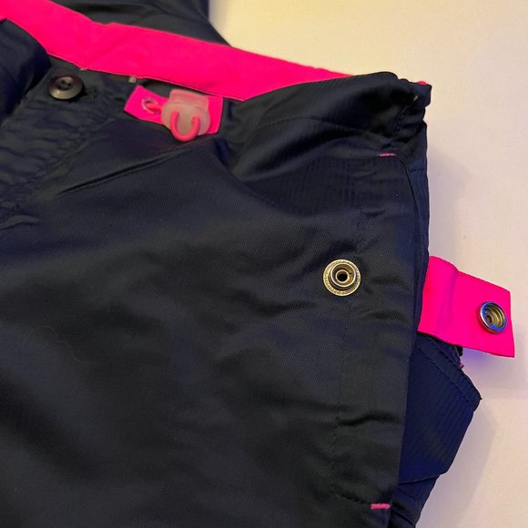 RARE BUGGIRL RAVE PANTS Y2K, Navy with Hot Pink Trim & Details! 100% New Cond. - Picture 3 of 5